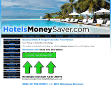 Tablet Screenshot of hotelsmoneysaver.com